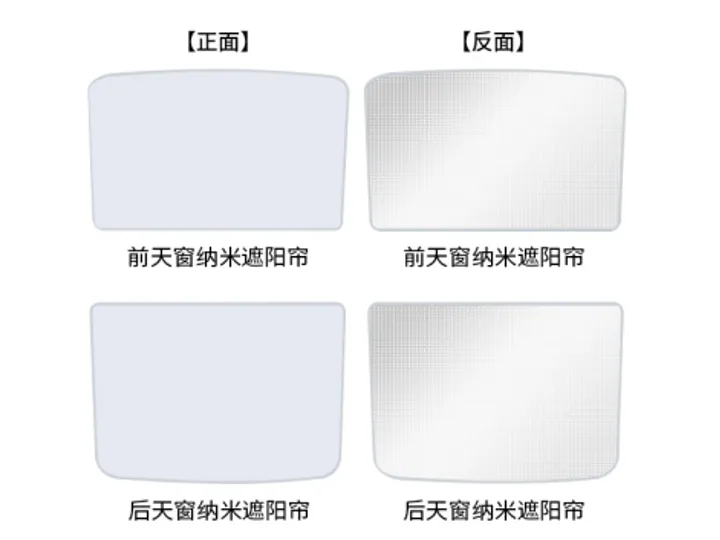 Split panoramic-roof sunshade · SKU TSL1228
