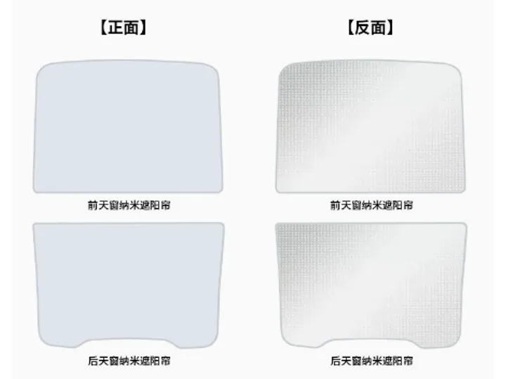 Split panoramic-roof sunshade · SKU TSL1723